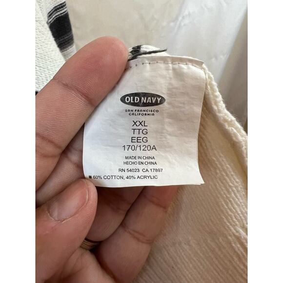 Old Navy White and Grey Open Front Cardigan Size XXL - Picture 4 of 5